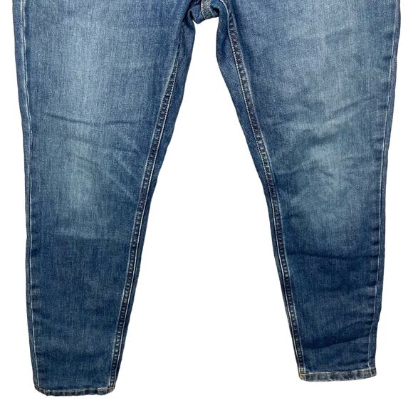Everlane Ankle Jeans High Waist Medium Blue Wash Stretch Denim Relaxed Size 27 - Picture 7 of 16